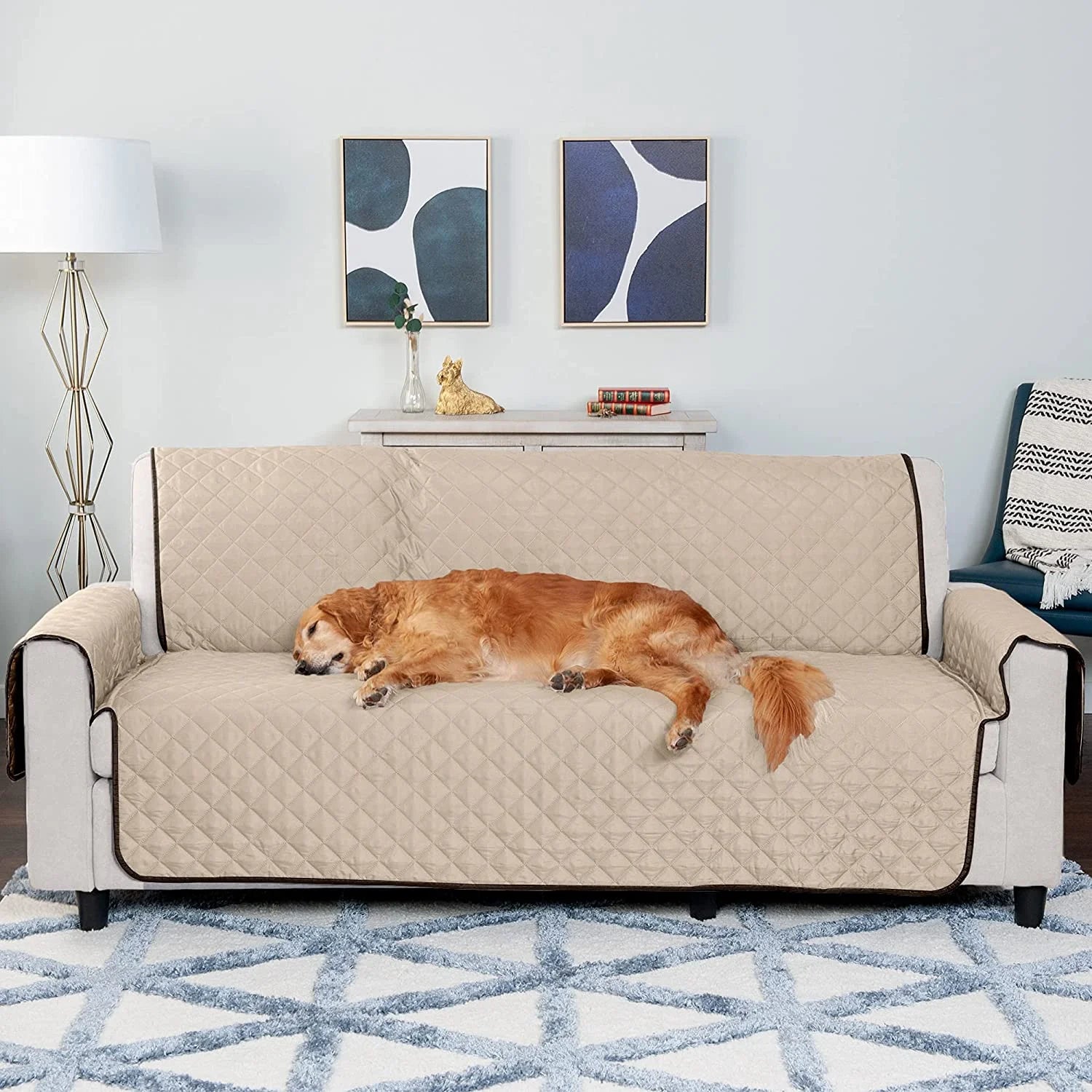 Productos Para Mascotas Protector De Muebles De Sofá Reversible - Espresso/Arcilla, Sofá