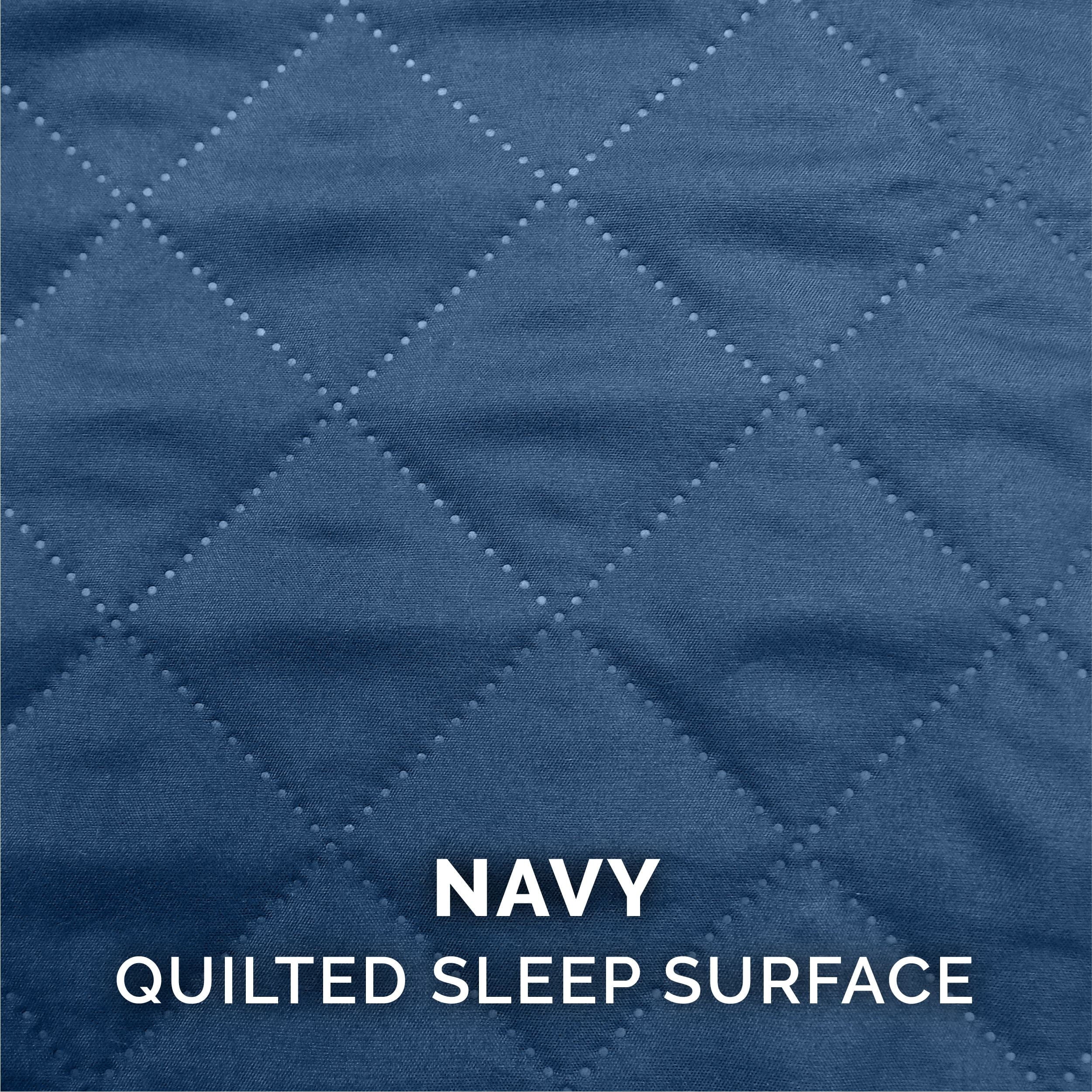Pet Products Quilted Pillow Sofa Pet Bed for Dogs & Cats - Navy, Medium