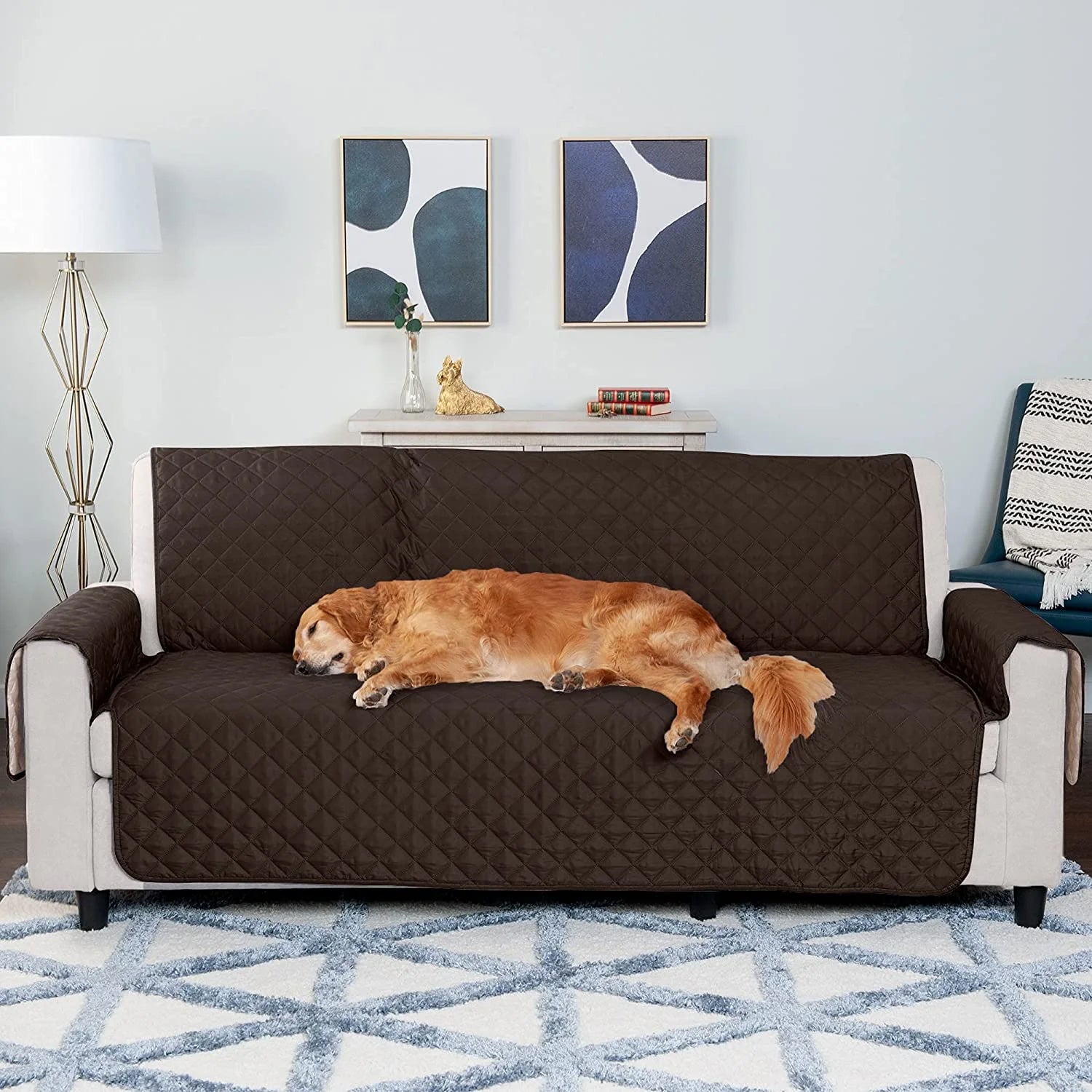 Productos Para Mascotas Protector De Muebles De Sofá Reversible - Espresso/Arcilla, Sofá