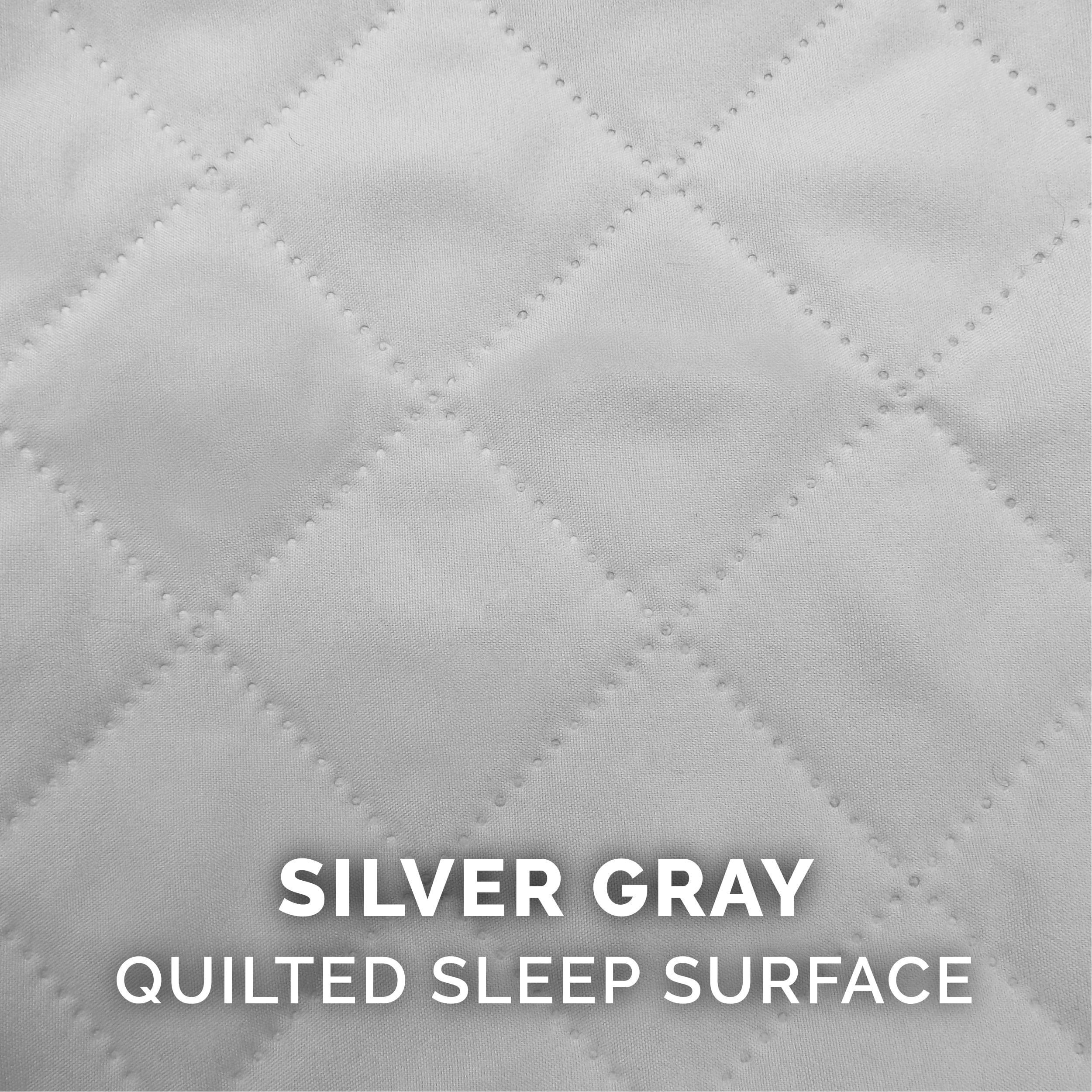 Pet Products Quilted Full Support Orthopedic Sofa Pet Bed for Dogs & Cats - Silver Gray, Large